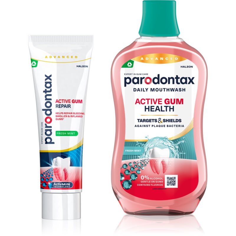 Parodontax Active Gum Repair & Health Fresh Mint комплект за цялостна защита на зъбите