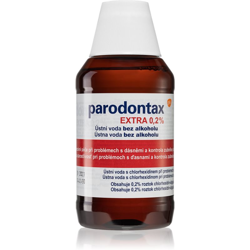 Parodontax Extra 0,2% вода за уста за здрави венци и против зъбна плака без алкохол 300 мл.