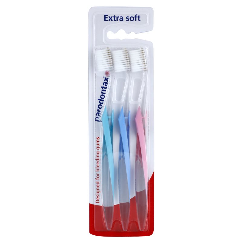 

Parodontax Dental Care зубні щіточки extra soft 3 шт кольорові варіації