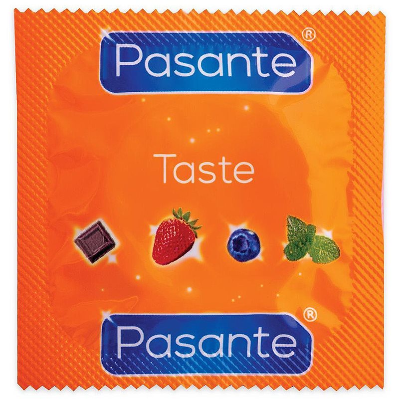 Pasante Taste Strawberry Crush Préservatifs Saveur Strawberry Crush 144 Pcs