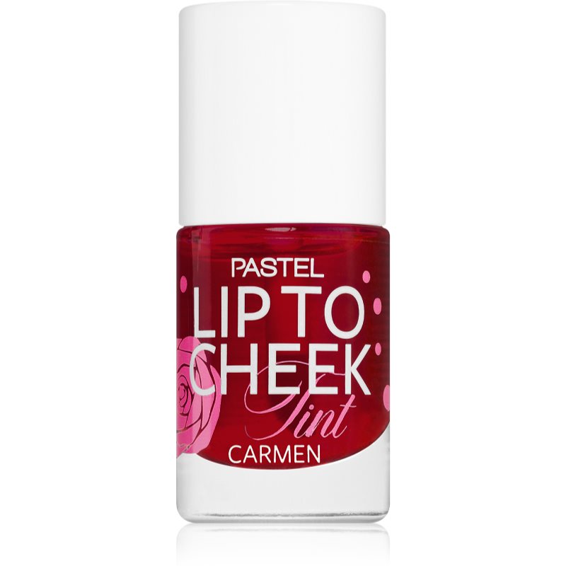 Pastel Lip To Cheek Tint tekuće rumenilo za usne i lice nijansa 01 Carmen 9,6 ml