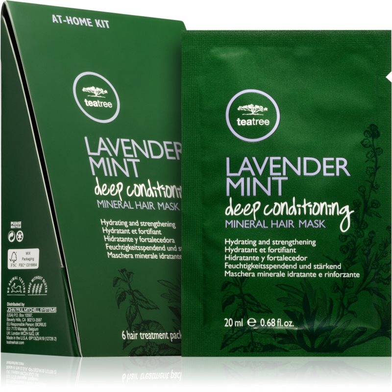 Paul Mitchell Tea Tree Lavender Mint hydratačná maska pre všetky typy vlasov 6x20 ml