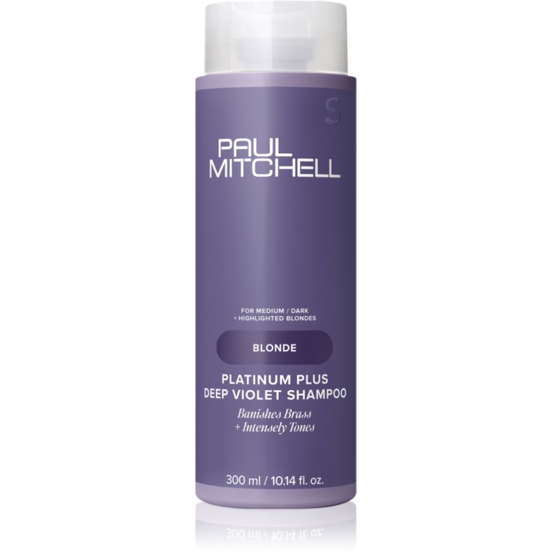 Paul Mitchell Blonde Platinum Plus Deep Violet Shampoo fialový šampon neutralizující žluté tóny 300 ml