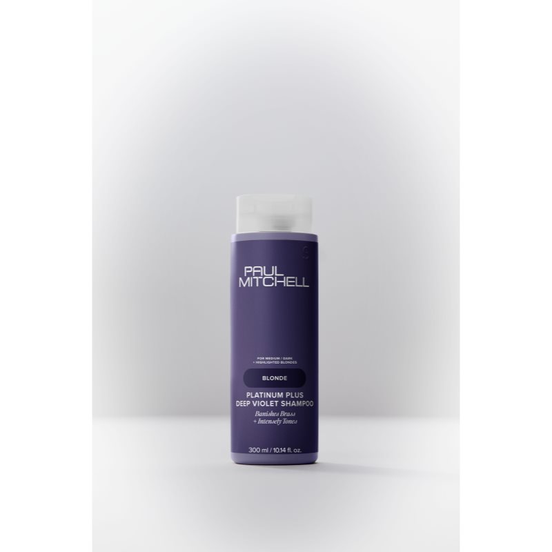 Paul Mitchell Blonde Platinum Plus Deep Violet Shampoo violettes Shampoo neutralisiert gelbe Verfärbungen 300 ml (Bild 4)