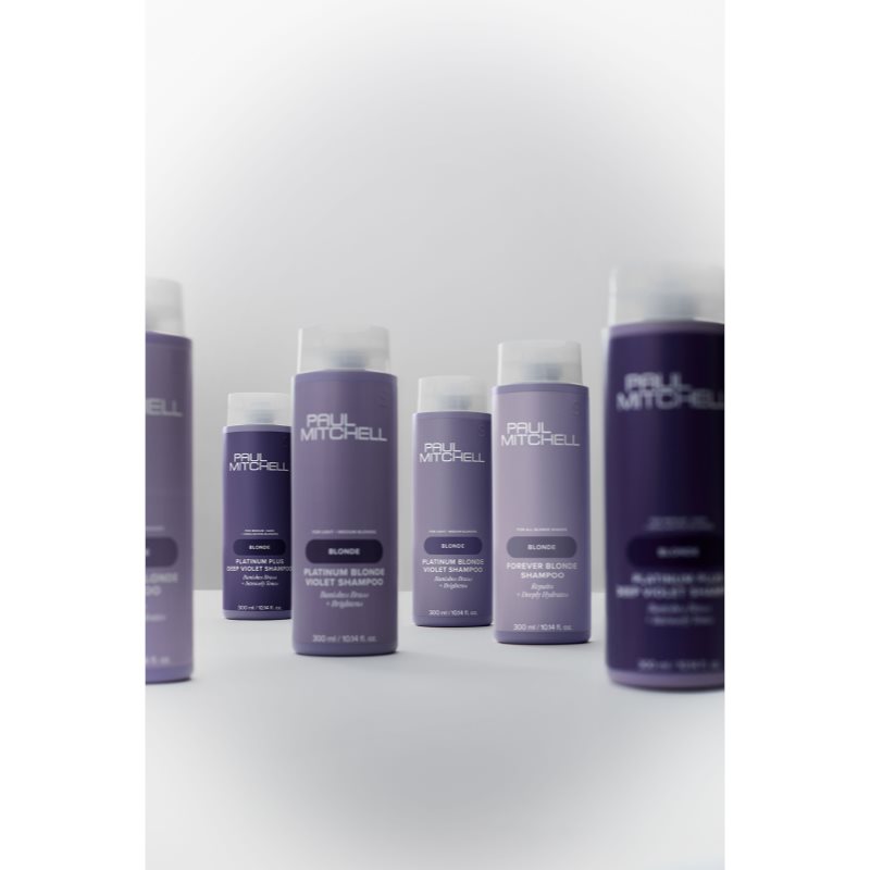 Paul Mitchell Blonde Platinum Plus Deep Violet Shampoo violettes Shampoo neutralisiert gelbe Verfärbungen 300 ml (Bild 10)