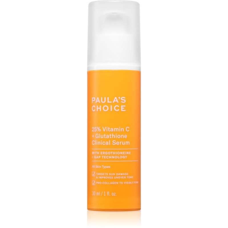 Paula's Choice Vitamin C 25% + Glutathione Clinical Serum Soothing Serum With Vitamin C 30 Ml