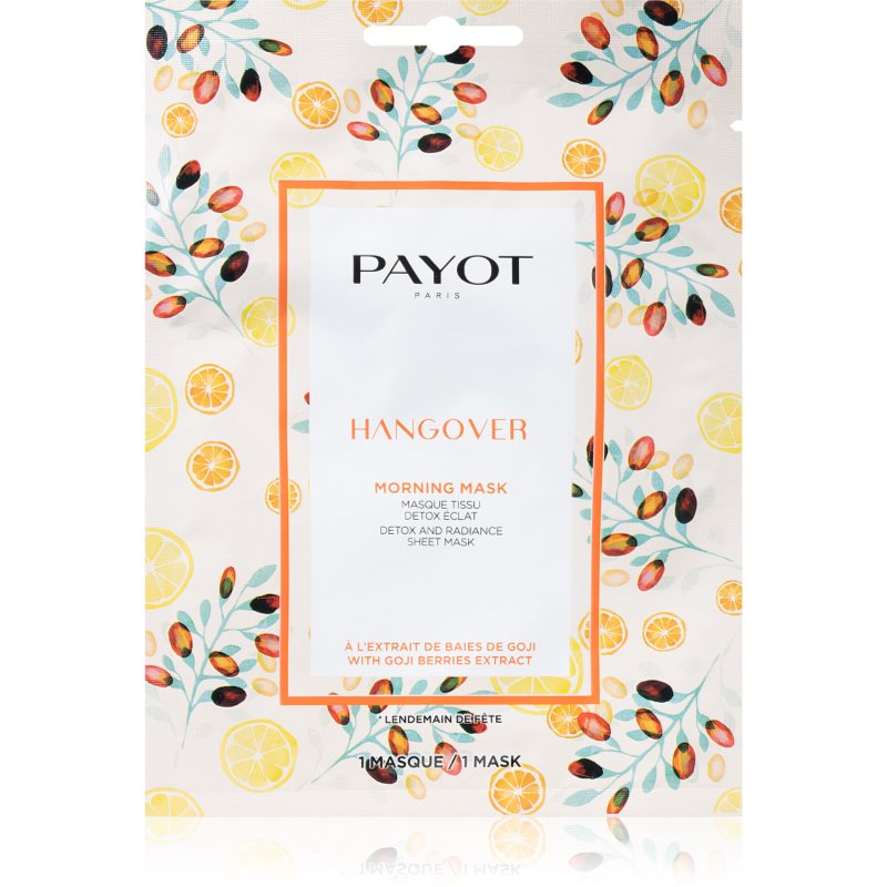 Payot Morning Mask Hangover озаряваща платнена маска за всички типове кожа на лицето 19 мл.