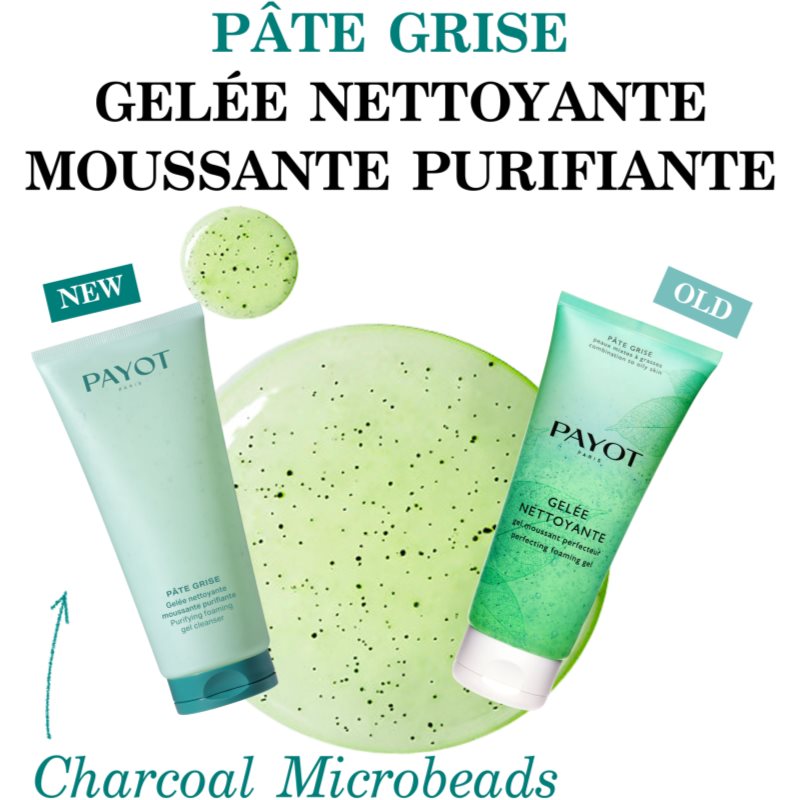 Payot Pâte Grise Gelée Nettoyante Gel Nettoyant Visage Pour Peaux Grasses Et Mixtes 200 Ml