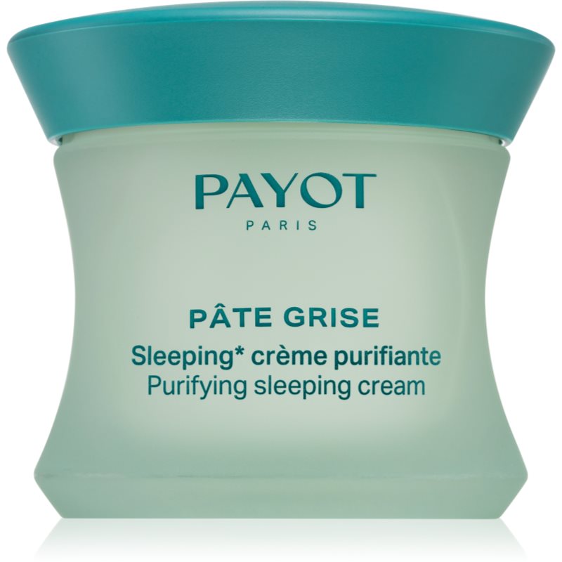 Payot Pâte Grise Sleeping Crème Purifiante nočný regulačný a čístiaci pleťový krém pre mastnú a zmiešanú pleť 50 ml
