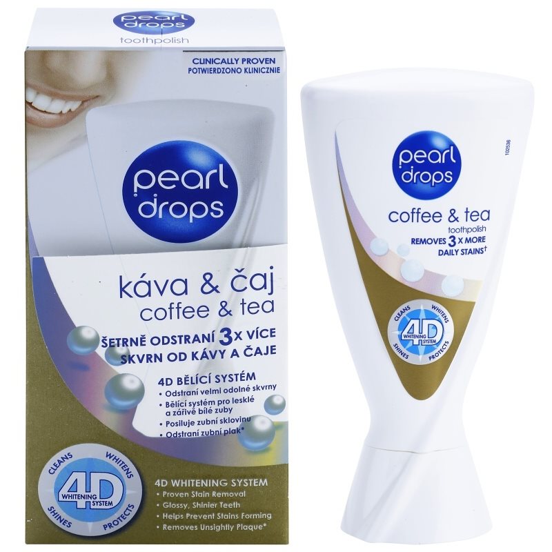 

Pearl Drops Coffee & Tea відбілююча зубна паста проти темних плям