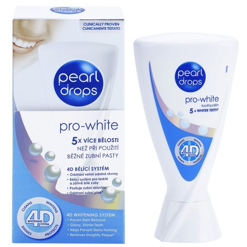 

Pearl Drops Pro White відбілююча зубна паста для білосніжних зубів