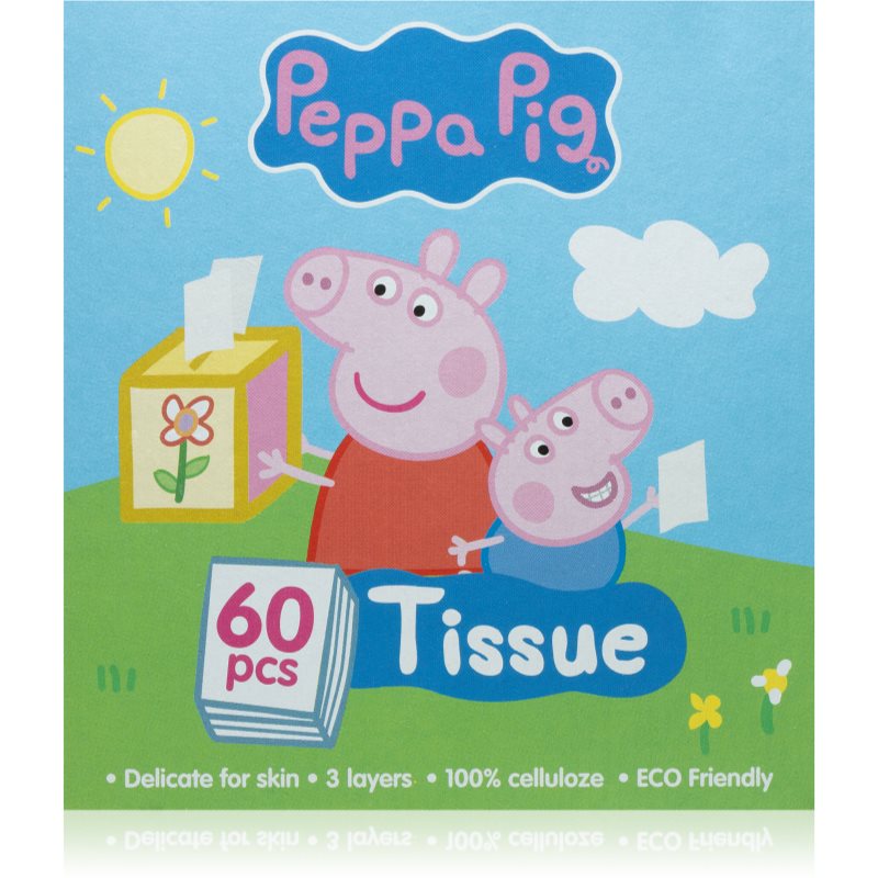 Peppa Pig Tissue popierinės servetėlės 60 vnt.