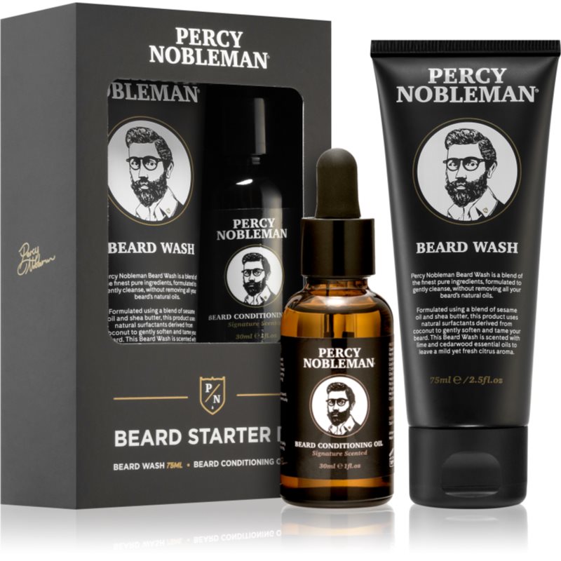 Percy Nobleman Beard Starter Kit set (pentru barbă)
