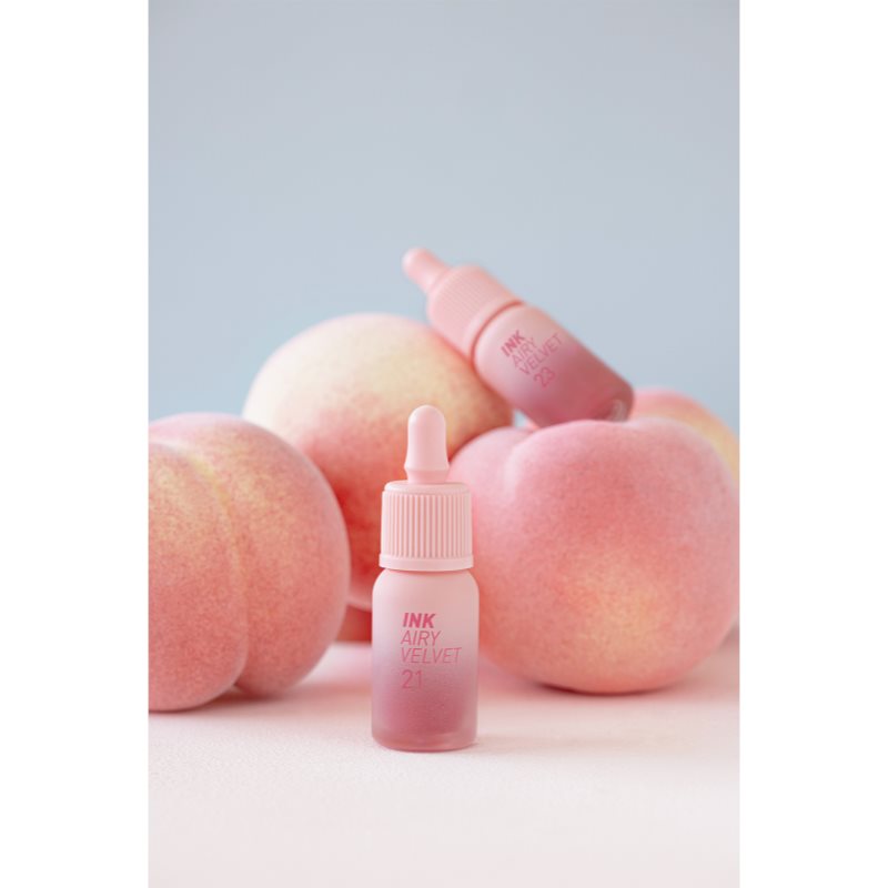 Peripera Ink Airy Velvet Creamy Lipstick With Matt Effect Shade 21 Fluffy Peach 4 G