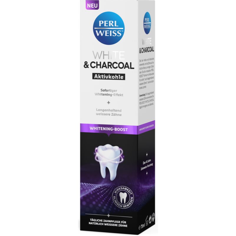 Perl Weiss White & Charcoal Whitening Toothpaste 75 Ml