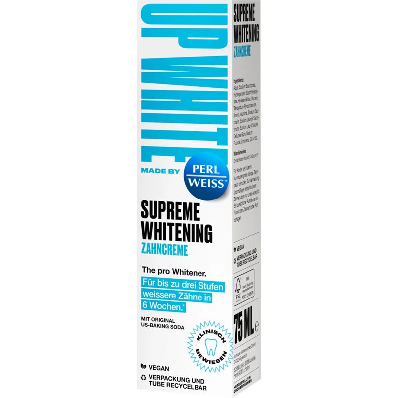 Perl Weiss Up White Supreme Whitening bleichende Zahnpasta 75 ml