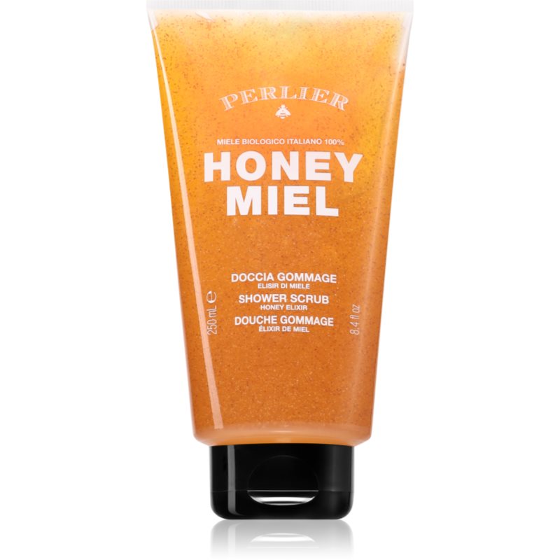 Perlier Honey Miel tělový sprchový peeling pro citlivou pokožku 250 ml