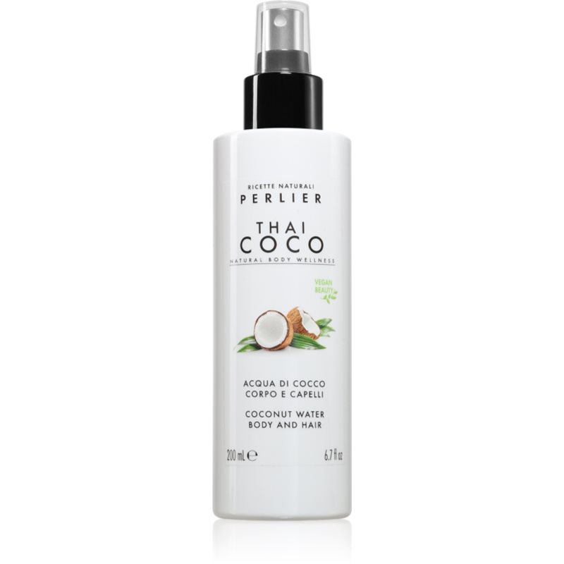 Perlier Thai Coco Coconut Water Body And Hair parfémovaný sprej na tělo a vlasy na tělo a vlasy vůně 200 ml