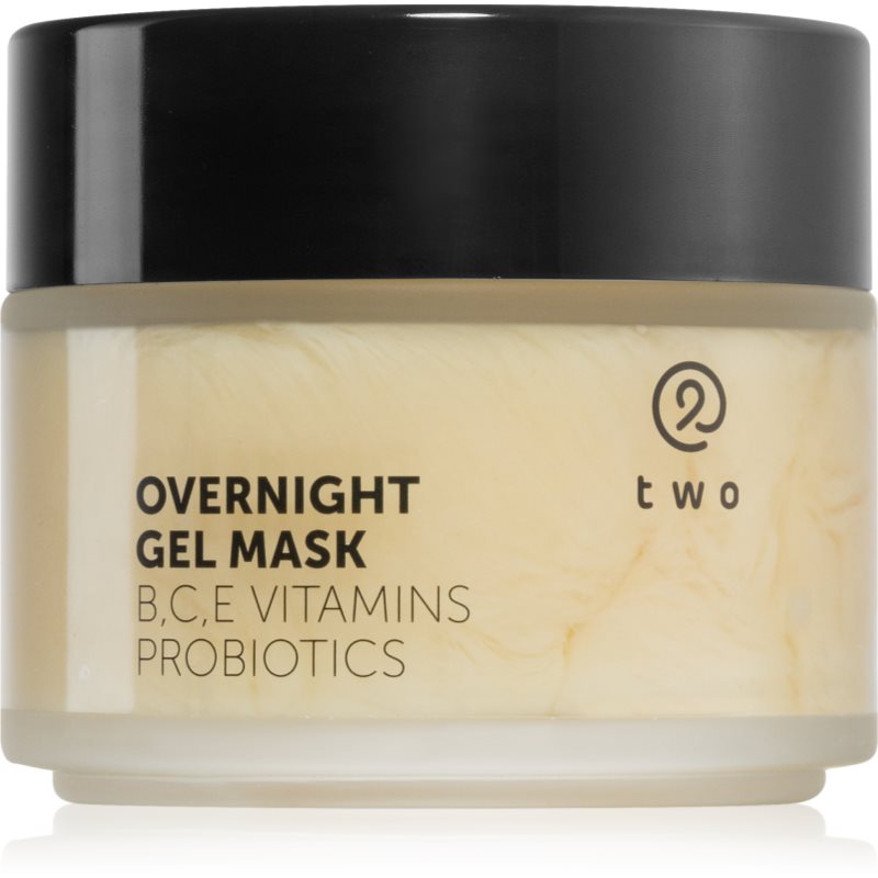 Two Cosmetics Overnight Gel Mask drėkinamoji maitinamoji kaukė su probiotikais 100 ml