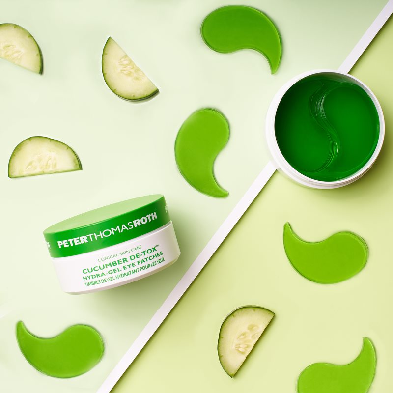 Peter Thomas Roth Cucumber De-Tox Hydra-Gel Eye Patches hydratační gelová maska na oči 60 ks