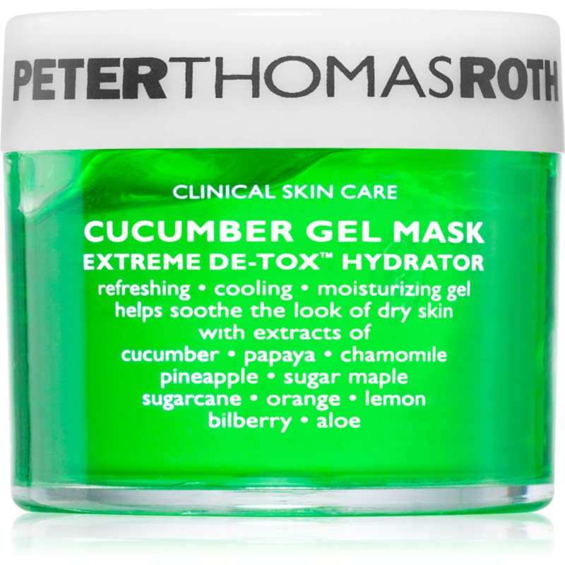 Peter Thomas Roth Cucumber De-Tox Gel Mask Masca gel hidratanta pentru fata si zona ochilor 50 ml