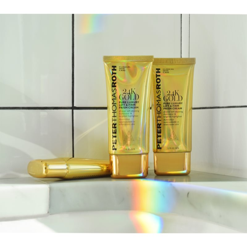 Peter Thomas Roth 24K Gold Lift & Firm Prism Cream нічний освітлюючий крем для розгладження та зміцнення шкіри 50 мл