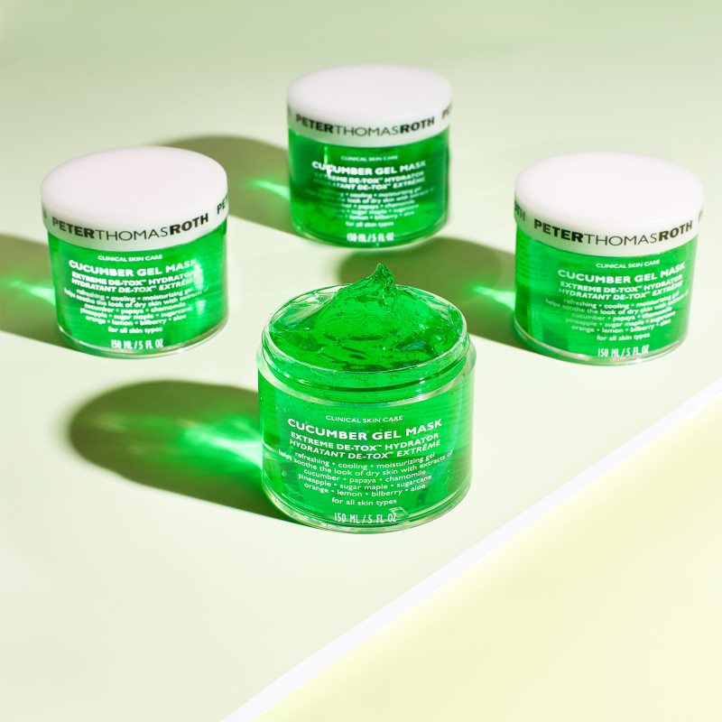 Peter Thomas Roth Cucumber De-Tox Gel Mask Hydrating Gel Mask For The Face And Eye Area 150 Ml