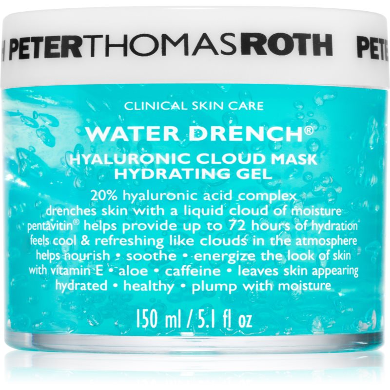 Peter Thomas Roth Water Drench Hyaluronic Cloud Mask Hydrating Gel hydrating gel mask with hyaluroni