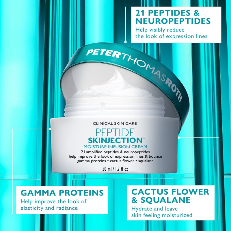 Peter Thomas Roth Peptide Skinjection™ Moisture Infusion Cream Refillable vyhlazující hydratační krém s peptidy plnitelný 50 ml (obrázek 5)
