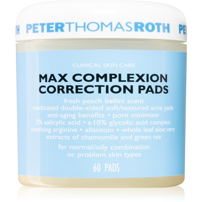 Peter Thomas Roth Max Complexion valymo diskeliai odą glotninančio ir poras sutraukiančio poveikio 60 vnt.