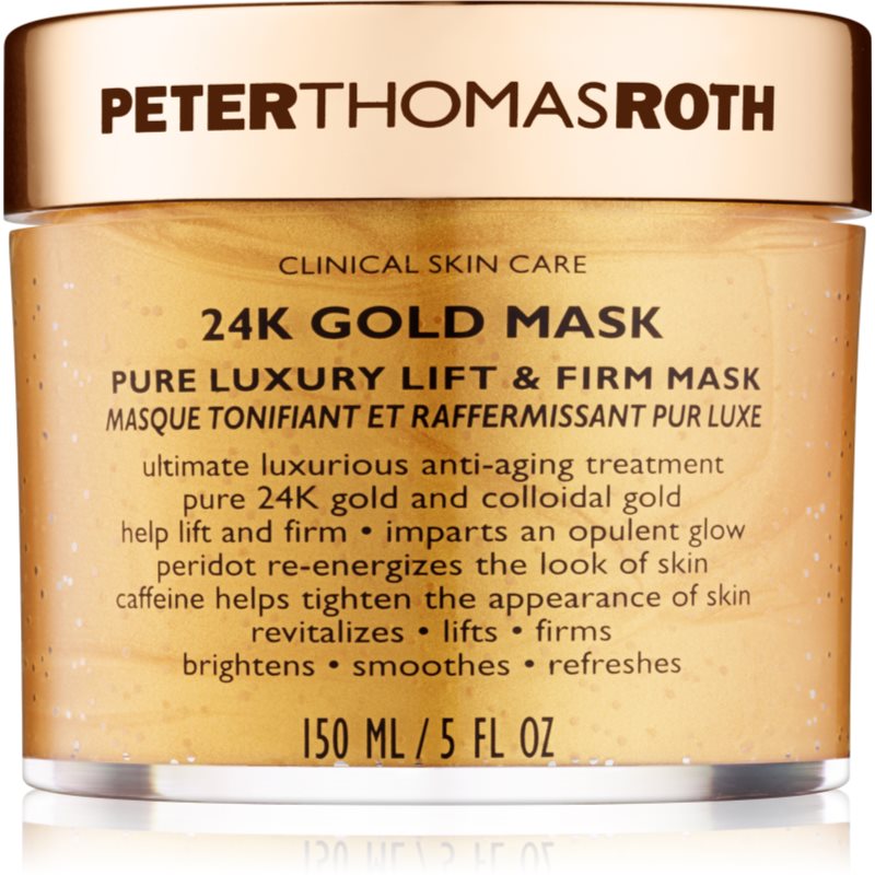 Peter Thomas Roth 24K Gold prabangi stangrinamoji veido kaukė stangrinamojo poveikio 150 ml