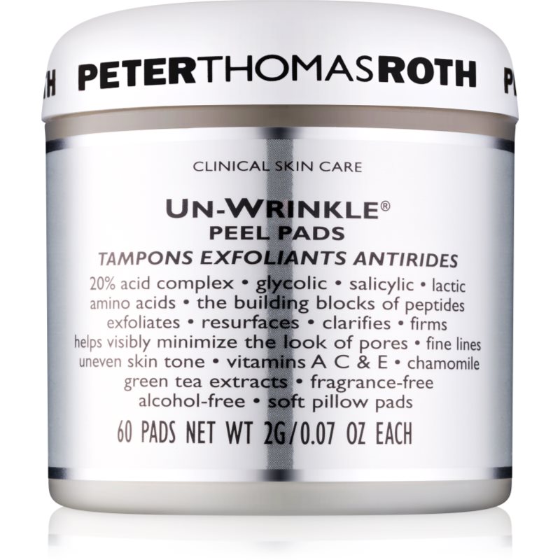 

Peter Thomas Roth Un-Wrinkle пілінгові серветки для обличчя