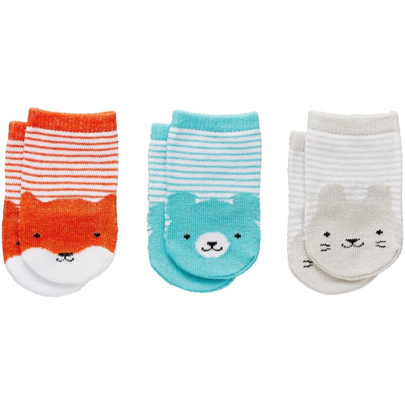 Petit Collage Baby Socks ponožky pro miminka 0+ 3 ks