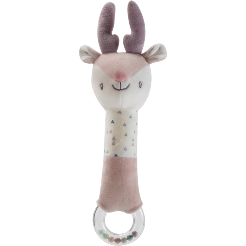Petite&Mars Squeaky Toy with Rattle piskajoča igrača z ropotuljico Deer Suzi 1 kos