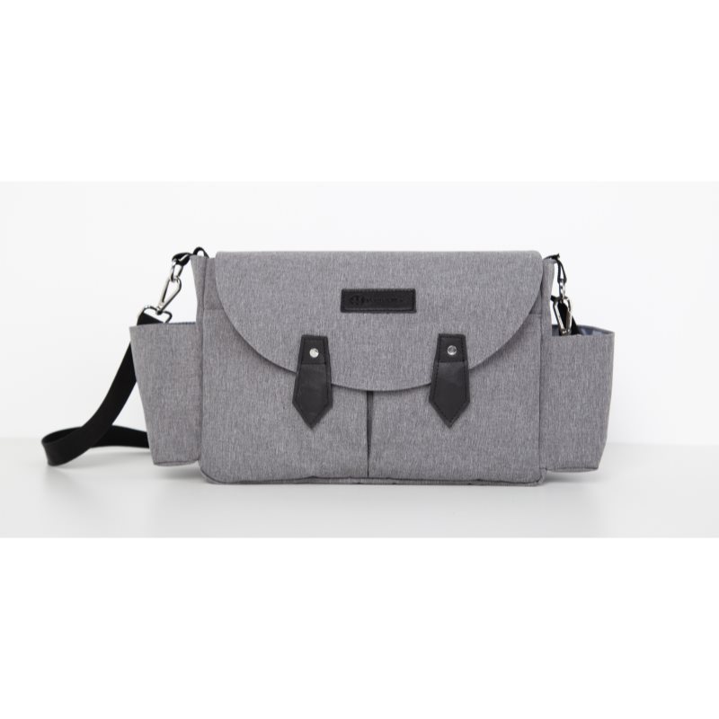 Petite&Mars Sara Grey Black чанта за смяна на пелените 40 x 23 x 10 cm 1 бр.