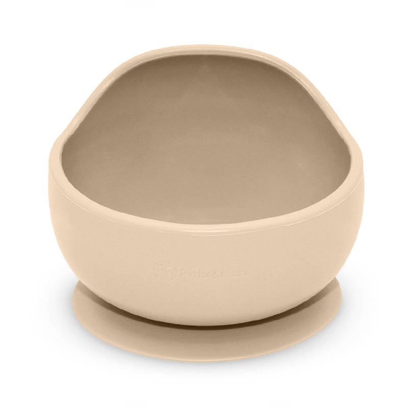 Petite&Mars Take&Match Silicone Bowl miska s přísavkou Desert Sand 6 m+ 360 ml