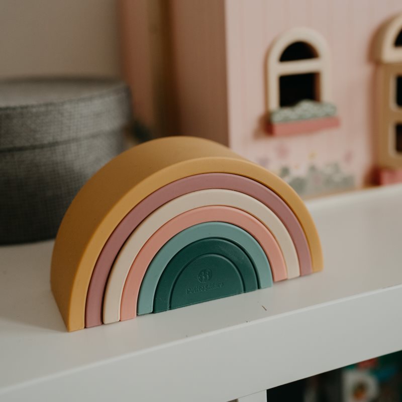 Petite&Mars Rainbow 12m+ aktivity hračka Intense Ochre 1 ks (obrázek 4)