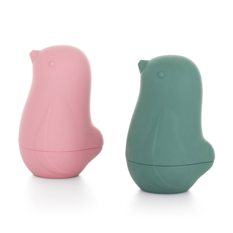 Petite&Mars Love Birds hračka do vody 6 m+ Rose Green 2 ks