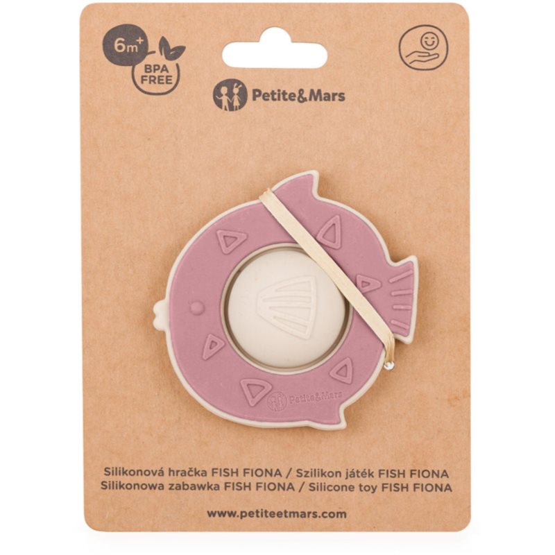 Petite&Mars Fish Fiona 6m+ hračka Dusty Rose 1 ks (obrázek 4)