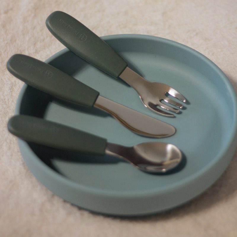 Petite&Mars Take&Match Stainless Steel Cutlery Set příbor pro děti Dusty Rose 12m+ 3 ks (obrázek 3)