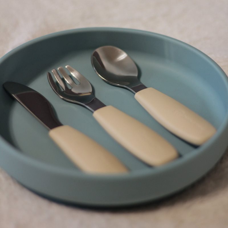 Petite&Mars Take&Match Stainless Steel Cutlery Set příbor pro děti Desert Sand 12m+ 3 ks (obrázek 3)