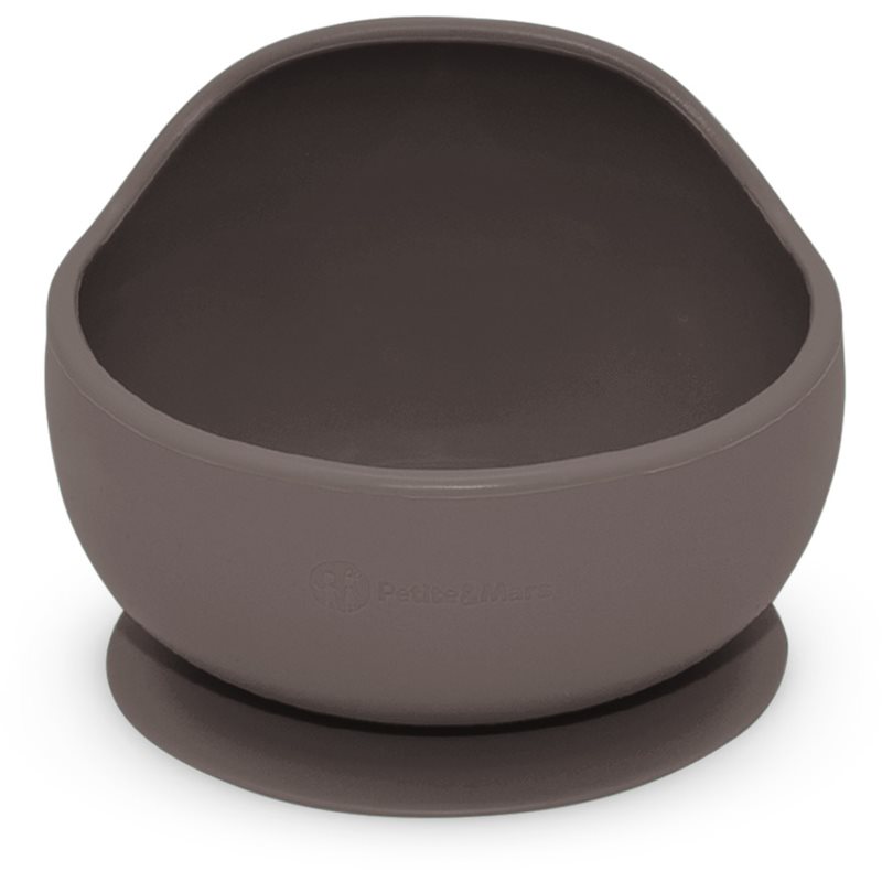 Thumbnail - Petite&Mars Take&Match Silicone Bowl Schüssel mit Saugnapf Bitter Cocoa 6m+ 1 St.