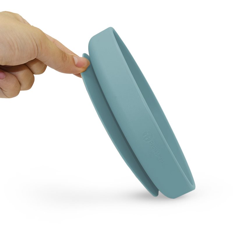 Thumbnail - Petite&Mars Take&Match Silicone Plate Teller mit Saugnapf Frosted Sky 6m+ 1 St.