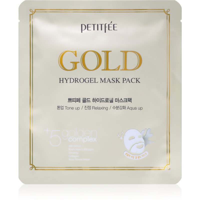 Petitfée Gold інтенсивна гідрогелева маска з золотом 24 карата 32 гр