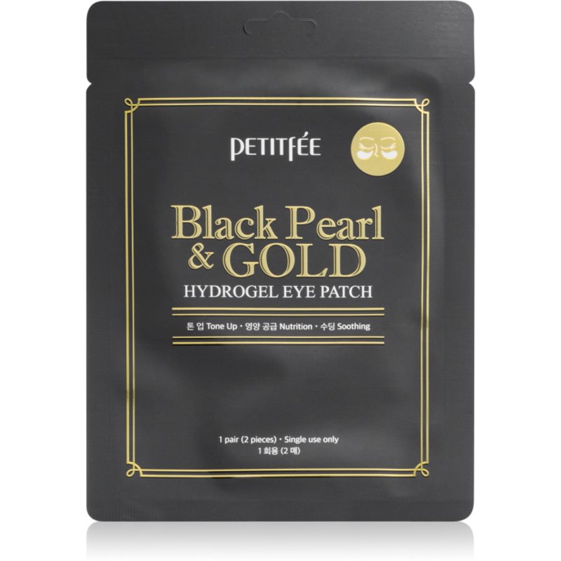 Petitfée Black Pearl & Gold hidrogelinė paakių kaukė 2 vnt.