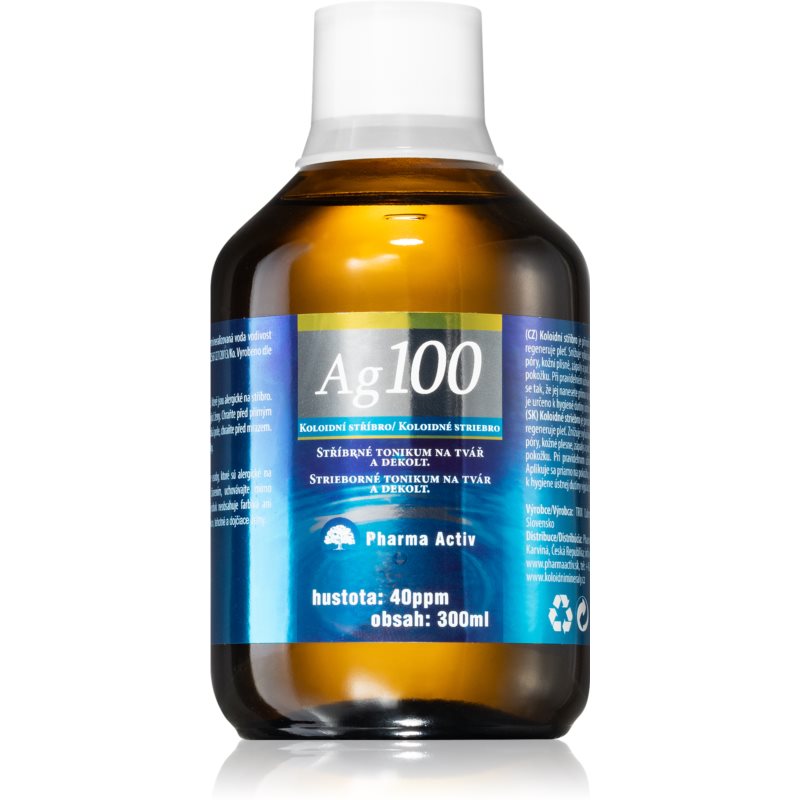 Pharma Activ Colloidal silver 40ppm valomasis tonikas regeneruojamojo poveikio 300 ml