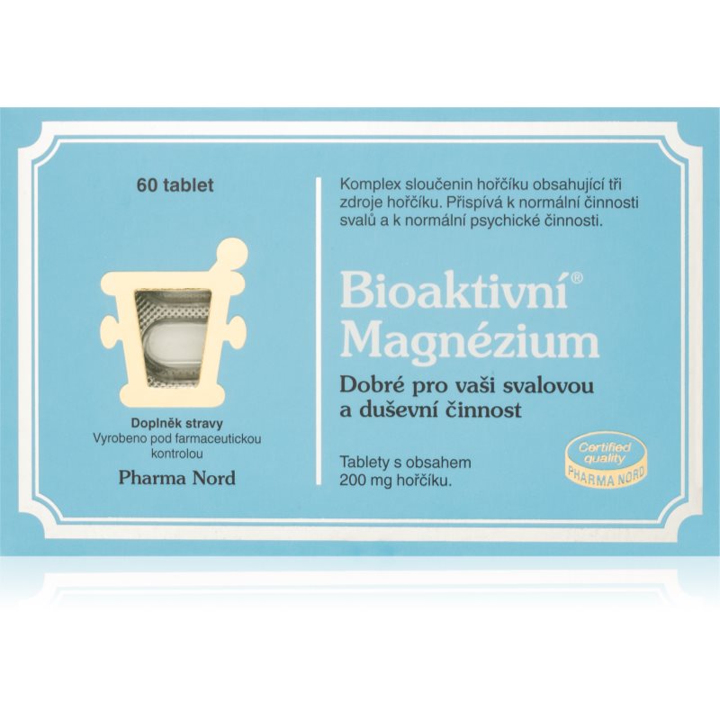 Pharma Nord Bioaktivní Magnezium tablety na podporu normálnej činnosti nervovej sústavy, svalov, zubov a zníženie únavy 60 tbl kúpite na Notino.sk