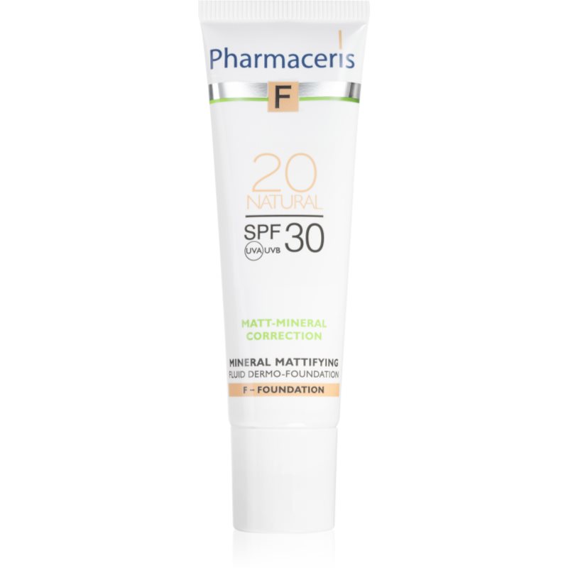 Pharmaceris F-Fluid Foundation matující fluidní make-up SPF 30 odstín 20 Natural 30 ml