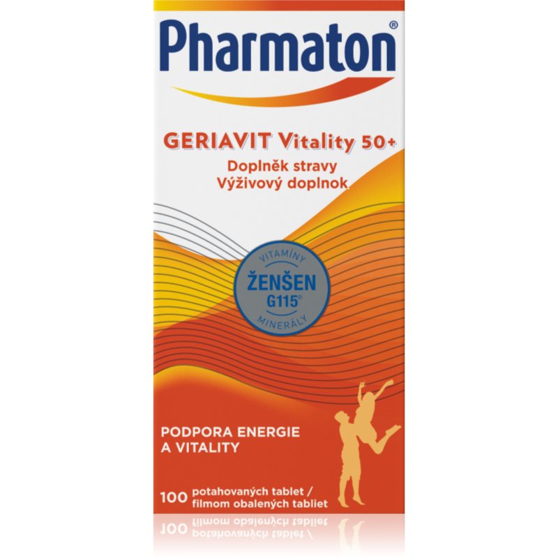 PHARMATON GERIAVIT Vitality 50+ 100 filmom obalených tabliet