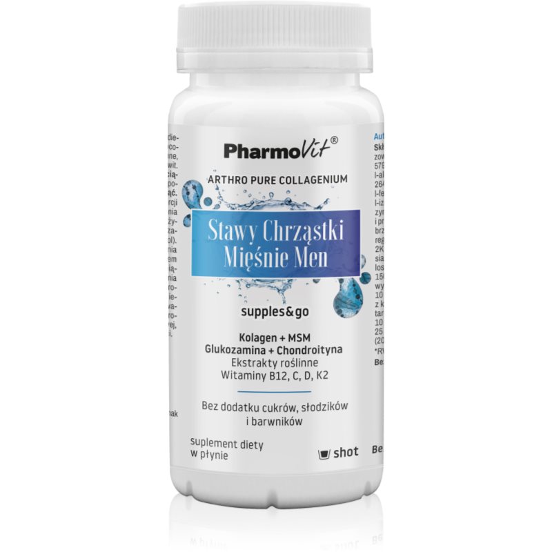 Pharmovit Stawy, chrząstki, mięśnie Men kolagen w płynie dla zdrowia kości i stawów dla mężczyzn 120 ml